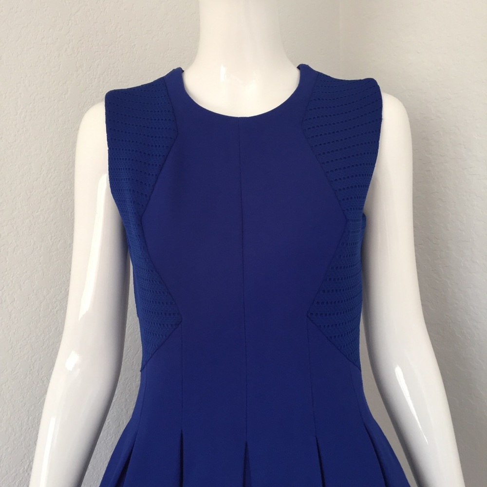 BCBG Max Azria cobalt Blue Fit & Flare Dress - Picture 5 of 10